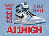 Digital File AJ1 HIGH Pattern デジタルファイル AJ1 HIGH パターン EUR 44,45,46 / US 10/11/12 (3サイズ)