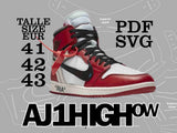 Digital File AJ1 HIGH OW Pattern デジタルファイル AJ1 HIGH OW パターン EUR 41,42,43 / US 8/8.5/9.5 (3サイズ)