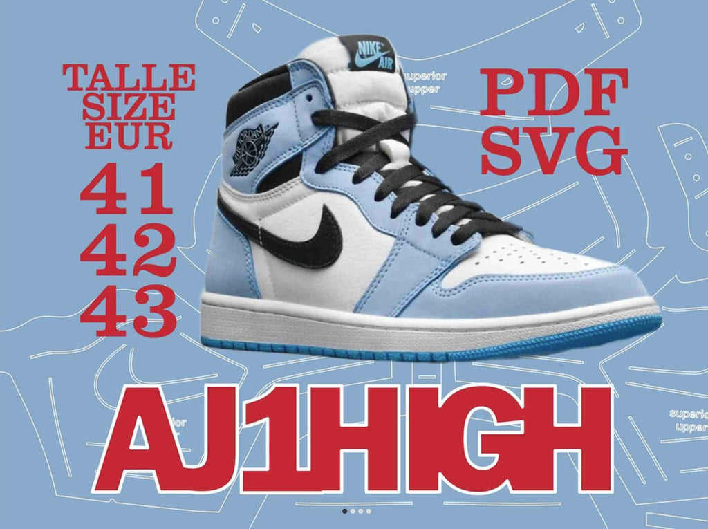 Digital File AJ1 HIGH Pattern デジタルファイル AJ1 HIGH パターン EUR 41,42,43 / US ...