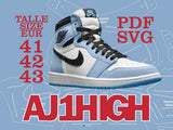 Digital File AJ1 HIGH Pattern デジタルファイル AJ1 HIGH パターン EUR 41,42,43 / US 8/8.5/9.5 (3サイズ)