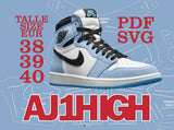 Digital File AJ1 HIGH Pattern デジタルファイル AJ1 HIGH パターン EUR 38,39,40 / US 5.5/6.5/7 (3サイズ)