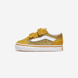 [正規品] Vans オールドスクールベルクロ - グリッターシャンパンゴールド VN000CPZDFC [関税込み]