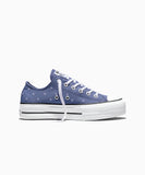 [正規品] converse チャックテイラーオールスターリフトエンブロイダードスターズインディゴストームA16114C  [関税込み]