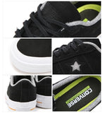 [正規品]CONVERSE ワンスターヌバック OX ブラック アッシュグレー 剣 153717C[関税込み]