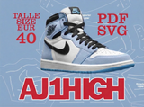 Digital File AJ1 HIGH Pattern デジタルファイル AJ1 HIGH パターン ( US 7 / EU 40 )