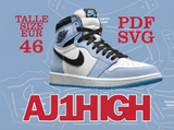 Digital File AJ1 HIGH Pattern デジタルファイル AJ1 HIGH パターン ( US 12  / EU 46 )
