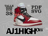 Digital File AJ1 HIGH OW Pattern デジタルファイル AJ1 HIGH OW パターン ( US 5.5  / EU 38 )
