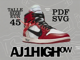 Digital File AJ1 HIGH OW Pattern デジタルファイル AJ1 HIGH OW パターン ( US 11  / EU 45 )