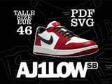 Digital File デジタルファイル AJ1 LOW SB パターン ( US 12  / EU 46 )