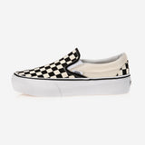 [正規品] Vans クラシックスリープオンプラットフォーム - ブラック＆ホワイトチェッカー/ホワイト VN00018EBWW [関税込み]