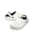 [正規品] Crocs クラシックラインドクローグ - ホワイト/グレー/ 203591-10M [関税込み]