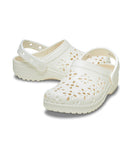 [正規品] Crocs クラシックフローラルカットアウトクロッグ - チョーク/210927-0WV [関税込み]