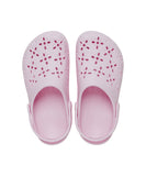 [正規品] Crocs クラシックフローラルカットアウトクロッグ - ピンクミルク/210927-6ZW [関税込み]
