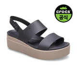 [正規品] Crocs 女性ブルックリンローウェッジBKM（25SWSD206453） [関税込み]