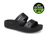 [正規品] Crocs 女性バヤプラットフォームサンダルBK（25SWSD208188） [関税込み]