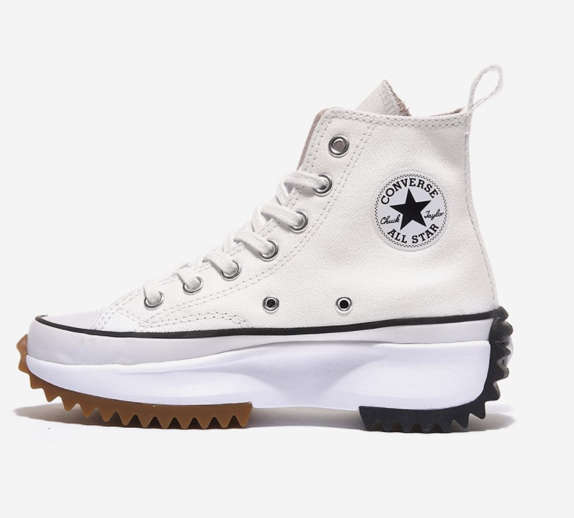 エアマックスCONVERSE ランスターハイク 厚底 白 24.5cm - スニーカー